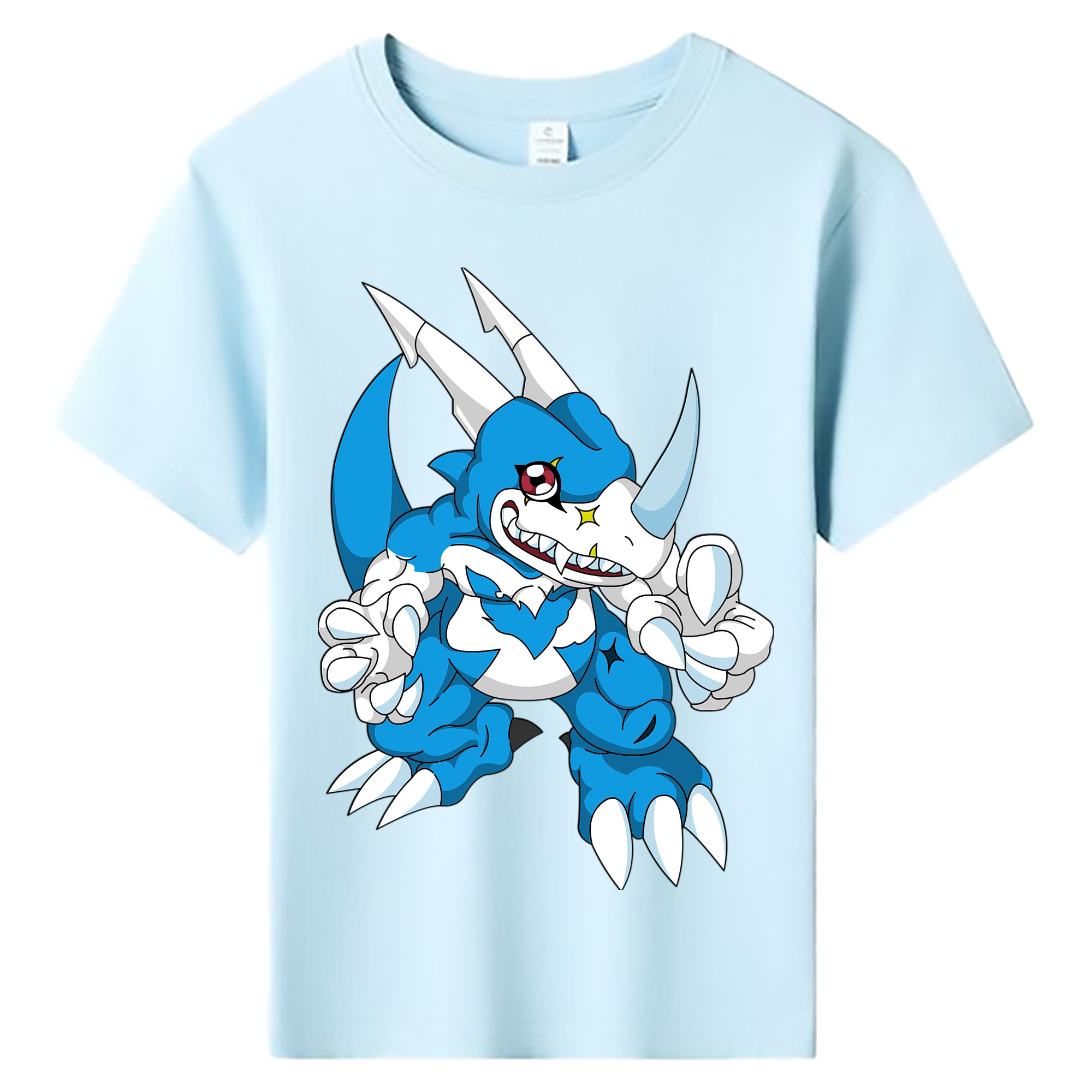 （画像用） Digimon デジタルモンスター/デジモン 綿100％キッズTシャツ（フロントプリント）